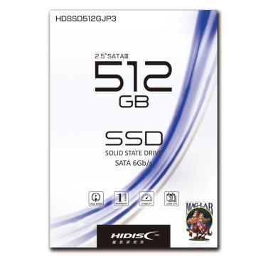 HIDISC HDSSD512GJP3 512GB/SSD/6GbpsSATA