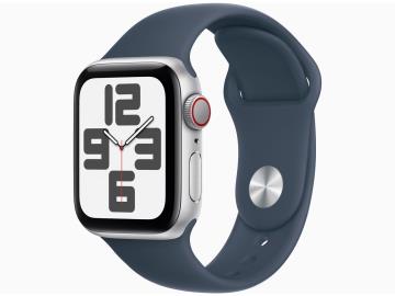 Apple Apple Watch SE2 40mm Cellular シルバーアルミニウムケース/ストームブルースポーツバンド(S/M) MRGJ3J/A