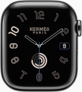 Apple Apple Watch HERMES Series9 45mm Cellular スペースブラックステンレススチールケース (バンド無し)