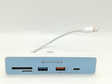 HYPER iMac（Retina 4.5K、24インチ、2021）用［USB-C オス→メス カードスロットｘ2 / HDMI / USB-Aｘ2 / USB-C］ HP-HD34A8